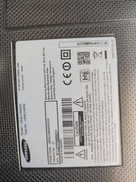Samsung UE40JU6000 (części)