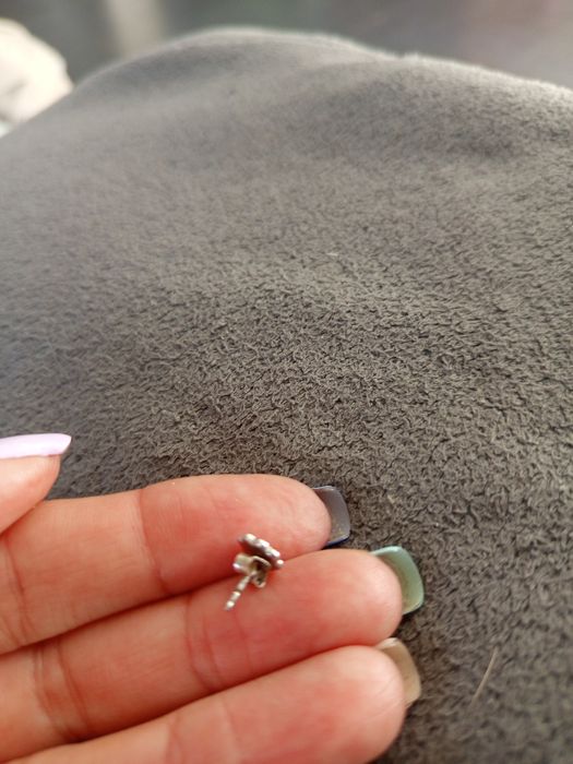 Apart Kids Collection kolczyki dziewczynka  kwiatki srebrne