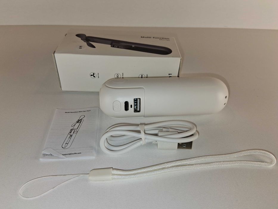 Y134 Wielofunkcyjny Mini Wiatrak Ręczny Powerbank Latarka Wentylator