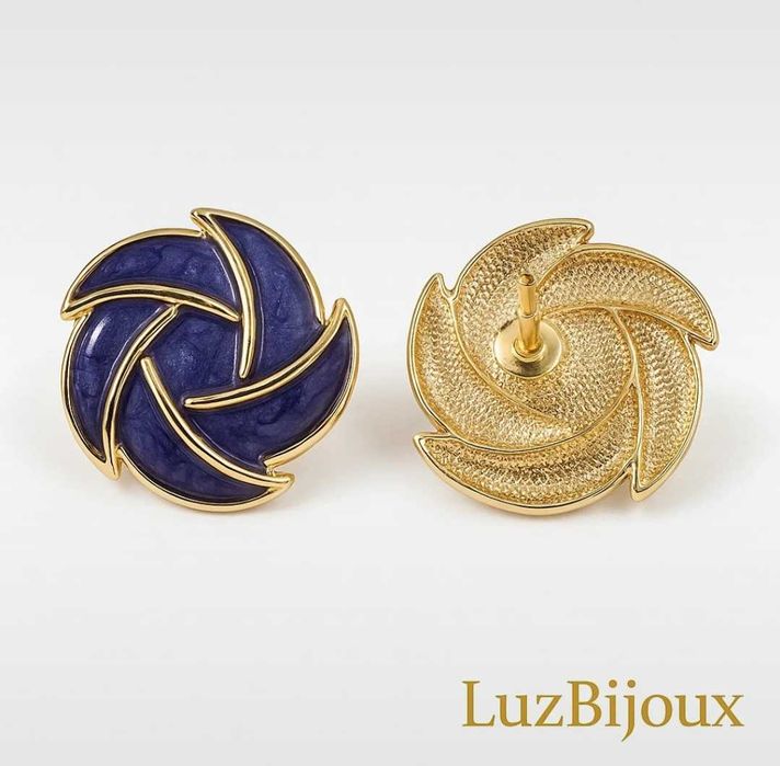 Brincos Folhas Violeta