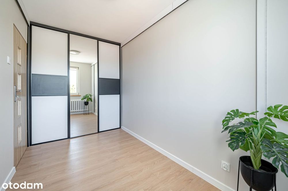 3 pok. balkon, umeblowane 43 m2, po remoncie,