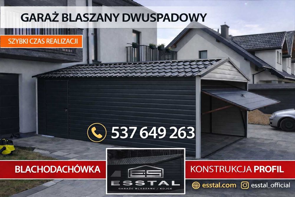 Garaż Blaszany , Witaka Ogrodowa , Schowek Ogrodowy  Magazyn - ESSTAL-