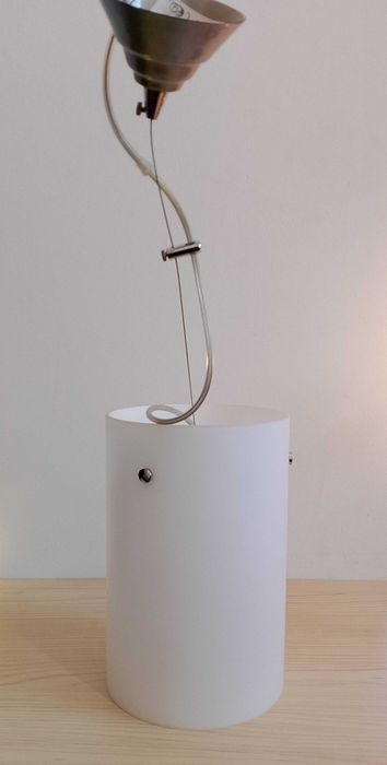 Lampa sufitowa biała, mleczna/ Kaja.