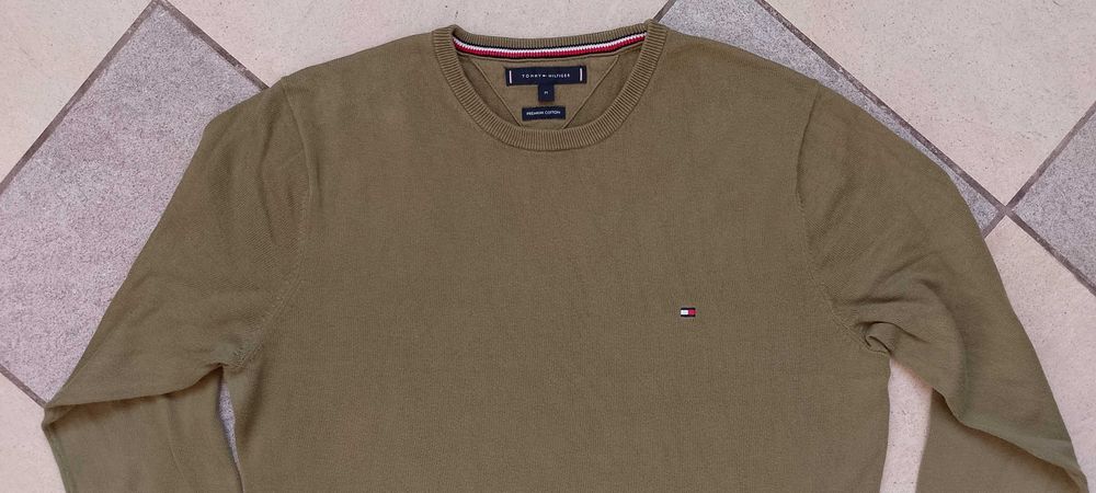Джемпер Tommy Hilfiger чоловічий светр розмір M преміальна бавовна