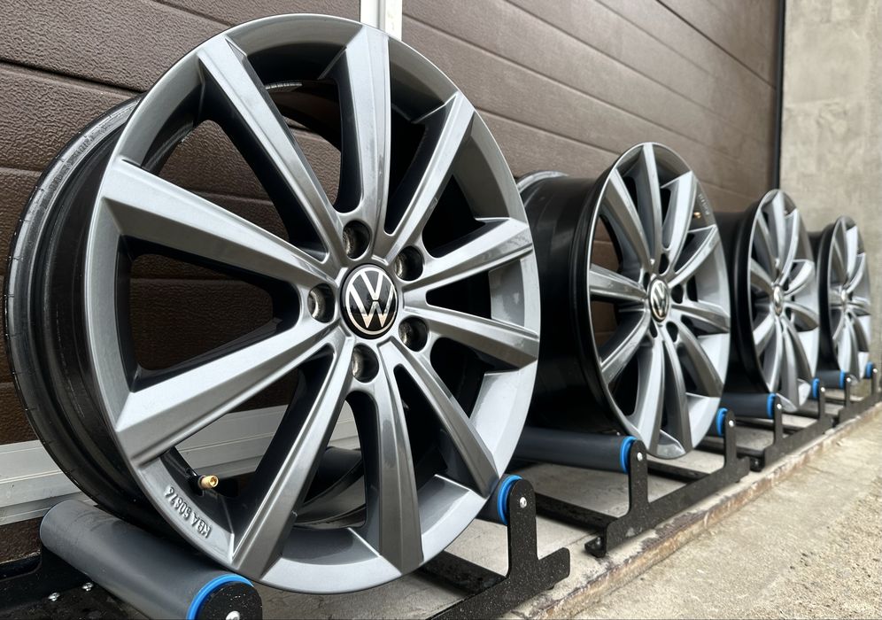 4x felgi aluminiowe 5x112 r17 et41 6,5J Alufelgi Oryginał VW Grafitowe 17”