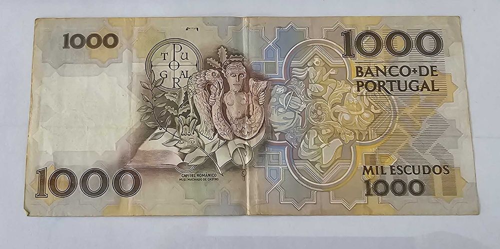 Nota 1000 escudos antiga