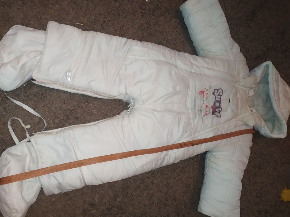 Зимний комбинезон трансформер 86 размер на овчине