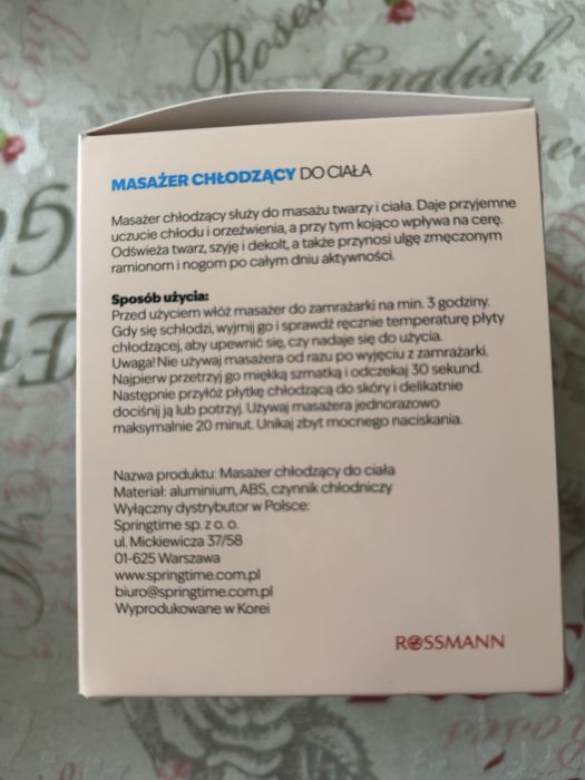 Masażer chłodzący do ciała