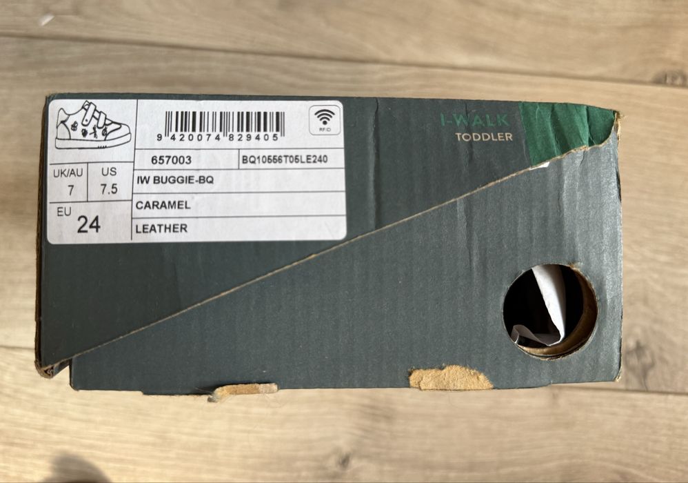 Buty Bobux Buggie I-Walk Leather Caramel rozmiar 24 haftowane skórzane