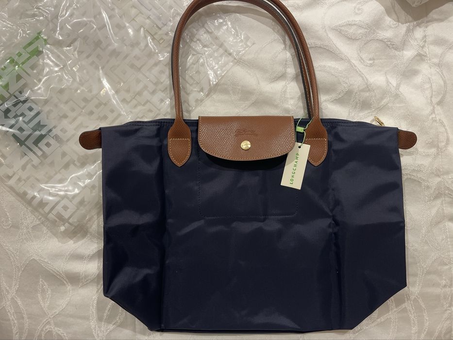 Longchamp azul tamanho L