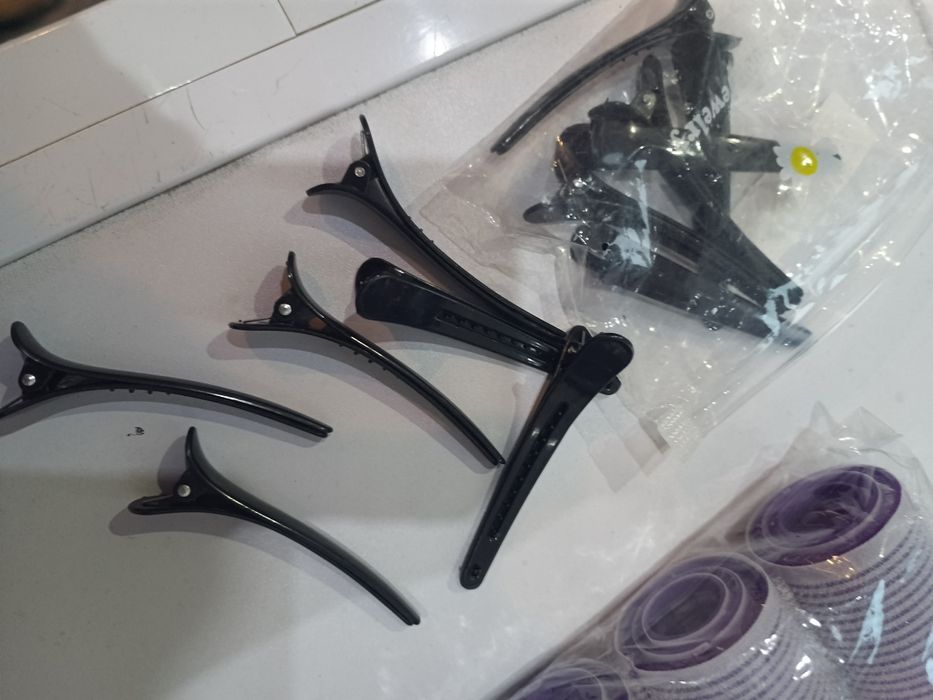 Zestaw 36 wałków do włosów+ 12 klipsów