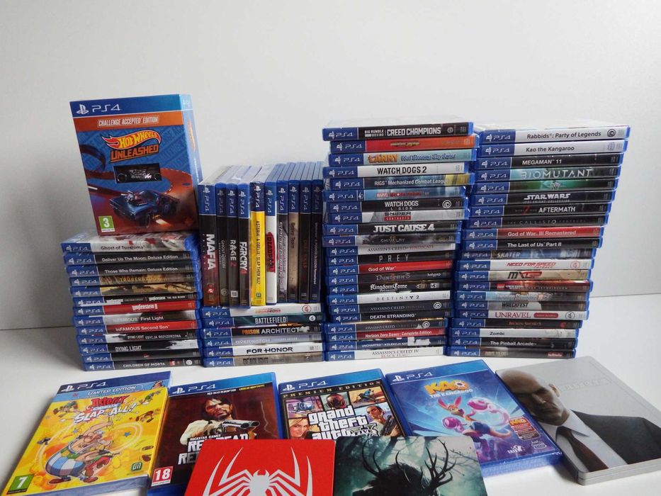 NAJWIĘKSZY wybór GIER PS4 Gostynin GTA5 RDR Asterix LEGO Mafia inne
