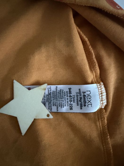 Pajacyk next rozmiar 68  pajacyk dla chłopca liski