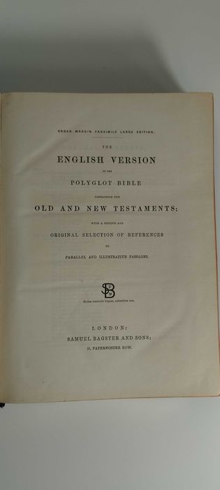 The English Version Of The Polyglot Bible - Samuel Bagster