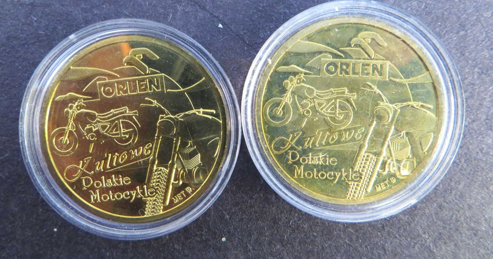 Orlen - polskie kultowe samochody i motocykle - żetony/monety