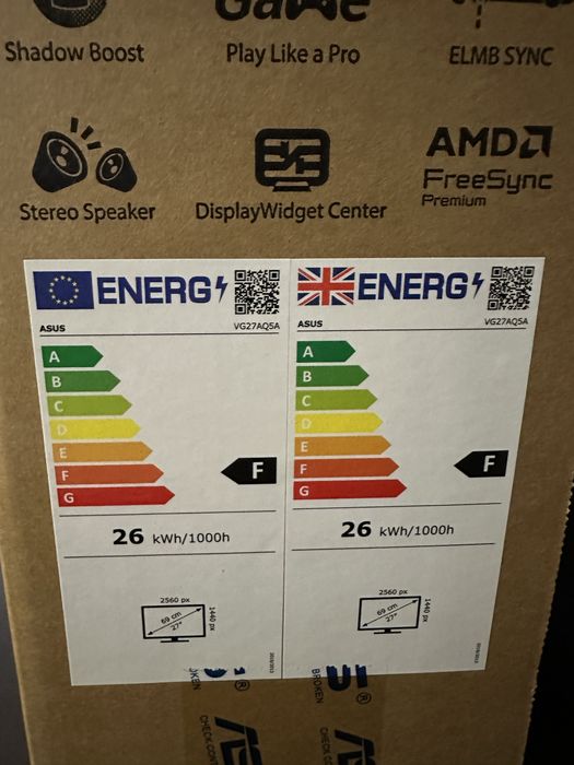 Монітор 27” ASUS TUF GAMING 200 Hz 2 K