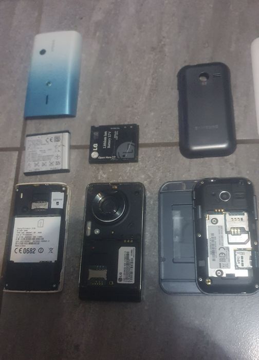 Zestaw 6 telefonów Sony Ericsson LG 4x Samsung C3500 S7560 S7580 J700