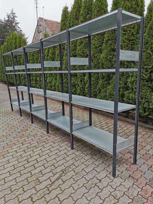 Regały magazynowe z demontażu 40gł x130x250cm ocynk ocynkowany DEXION