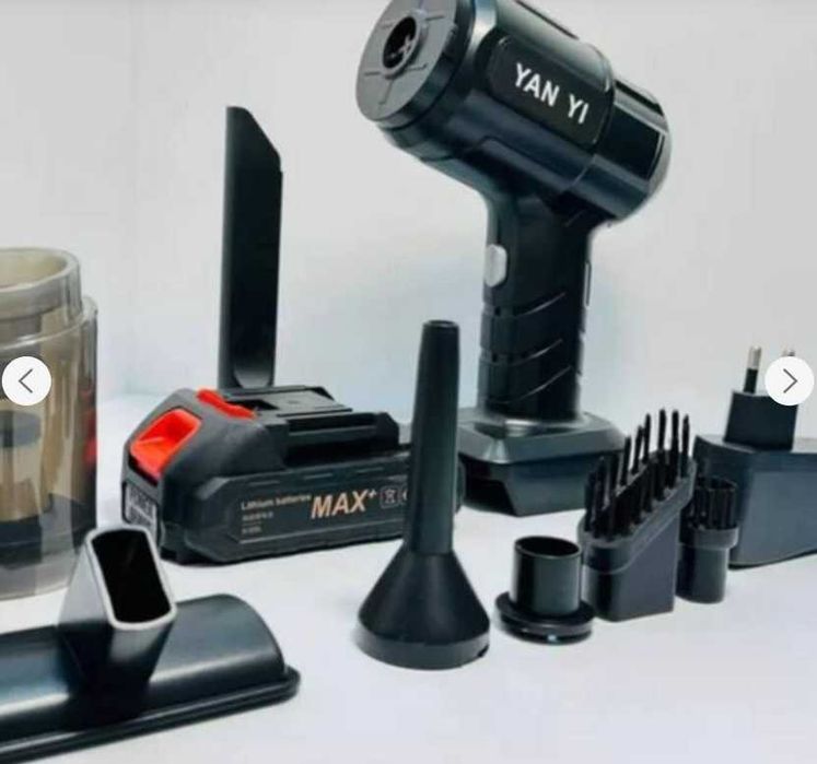 Акумуляторний пилосос для авто і дома Чорний