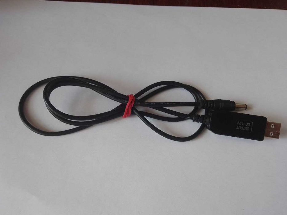 USB Кабель output DC 5V-12V живлення питания от повербанка к роутеру