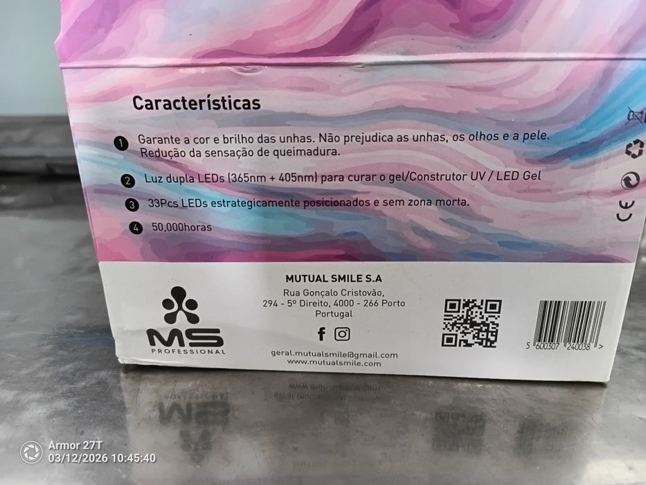 UV/LED lâmpada de unhas