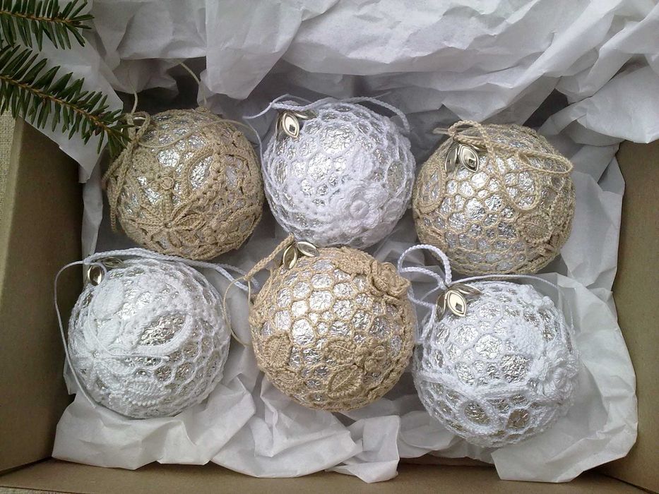 Новогодние шарики. Авторская, ручная работа.