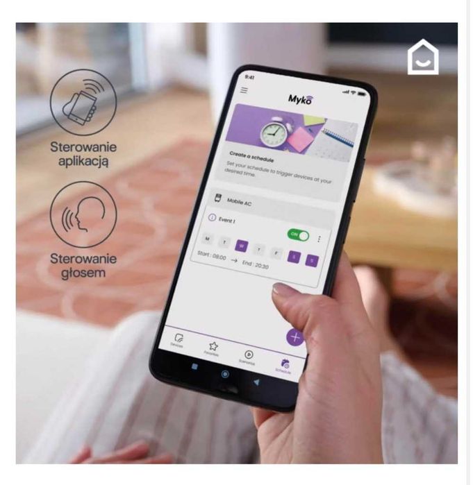Klimatyzator monoblok GoodHome 9000 BTU Wi-Fi Myko smart + pilot NOWY!