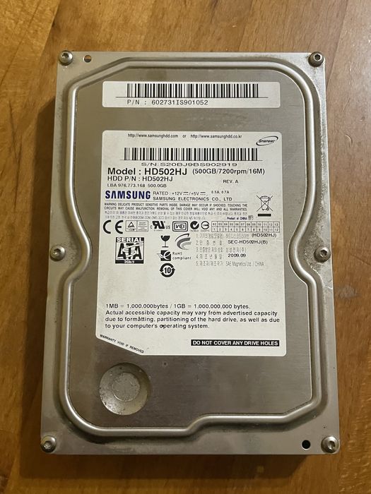 Продам жорсткий диск Samsung 500GB