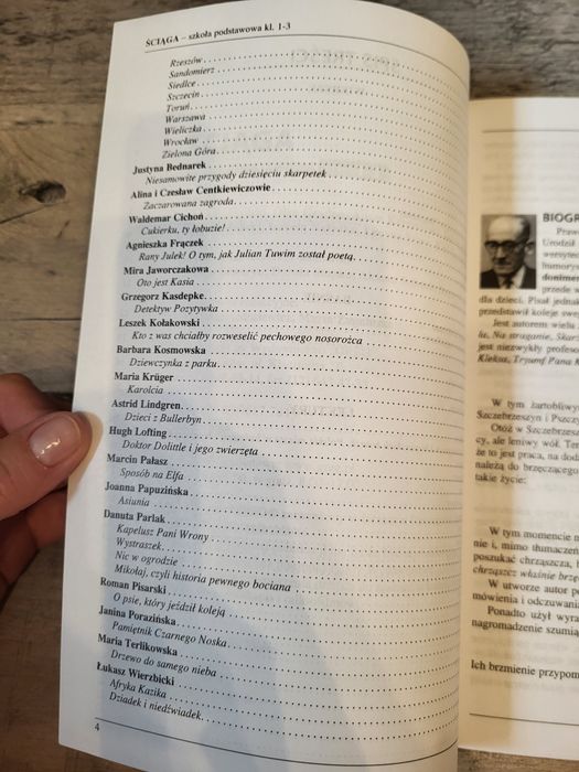 Ściąga lektury GREG kl.1-3