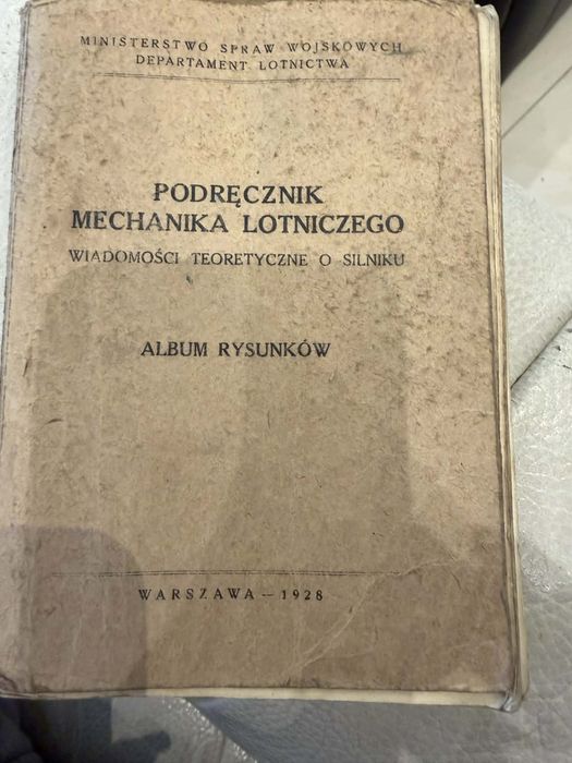 Podręcznik mechanika lotniczego 1928 rok