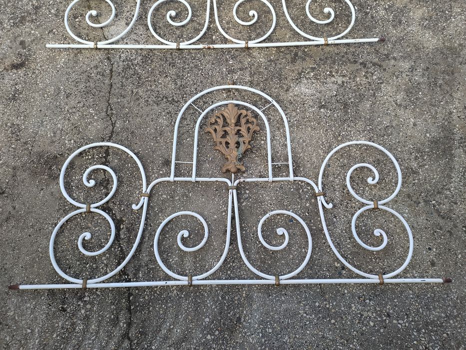 2 peças ferro para decoração