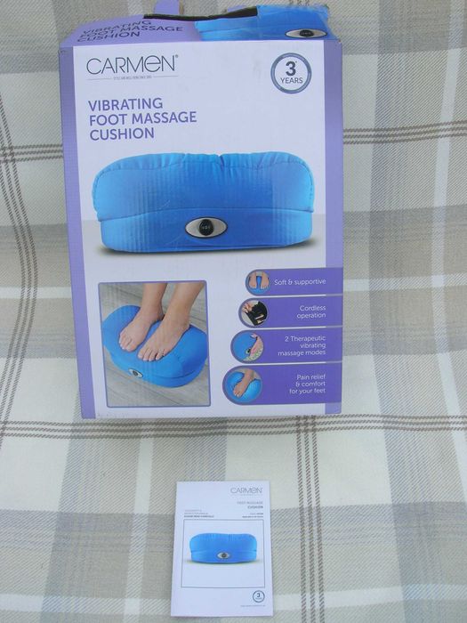 Вібромасажер для ніг Carmen C81229 (подушка-масажер)   бездротова