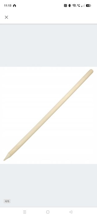 Palik drewniany 140 cm fi 28 tyczka, kij do podpierania drzewek Katalpy