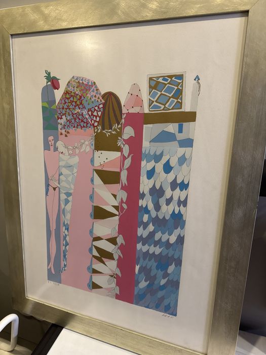 Serigrafia da artista Isabel de Sá