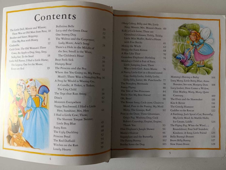 Livro 365 Stories and Rhymes for Girls, ilustrado