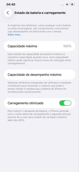 Iphone 11 Pro Max 100% bateria