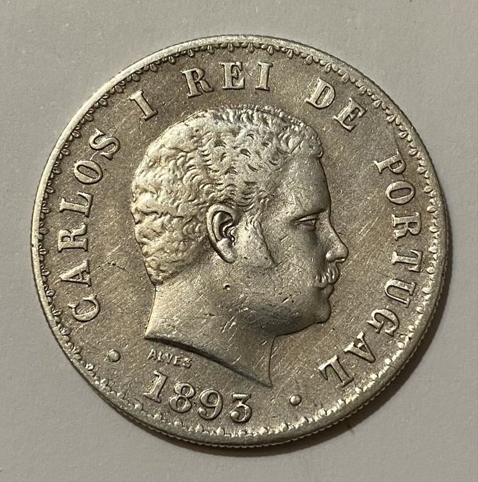 Moeda D CARLOS I - 500 Reis 1893
