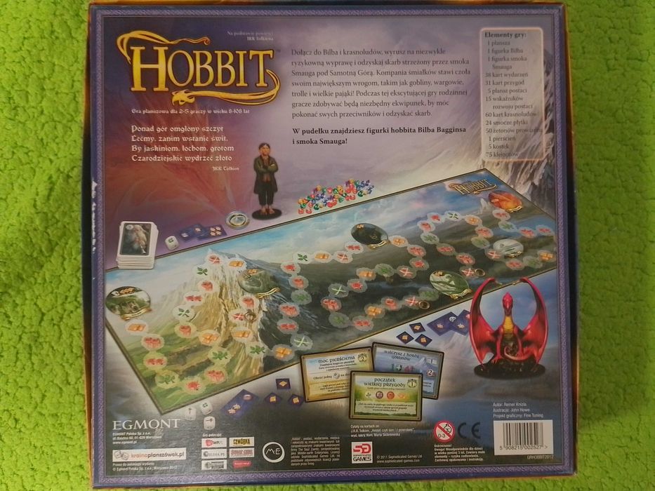 Hobbit od Egmont gra planszowa brak Smoka