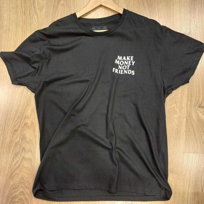 T-Shirt Make Money Not Friends Black