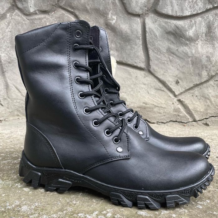 Берцы зимние кожаные черные с мехом! 40-45, опт и розница!