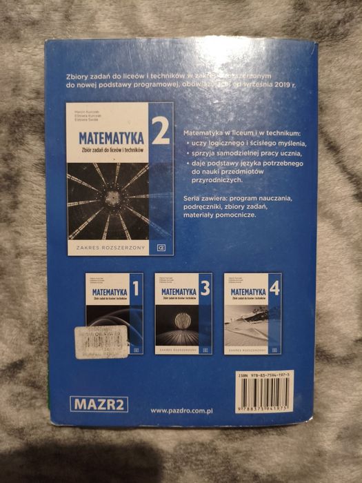Matematyka 2 zbiór zadań do liceów i techników zakres rozszerzony