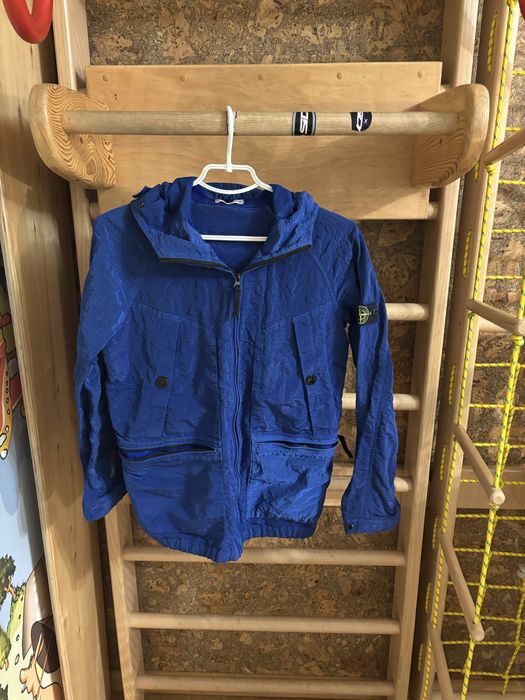 Stone Island Junior Crincle Reps NY Hooded Jacket