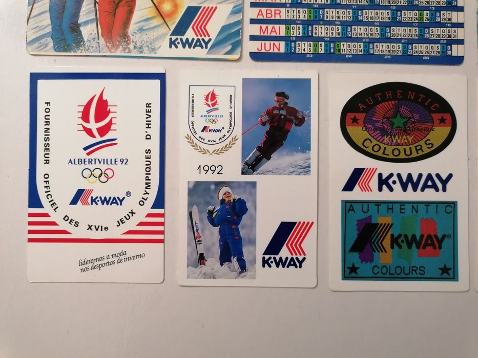 Conjunto de 15 calendários da Kway
