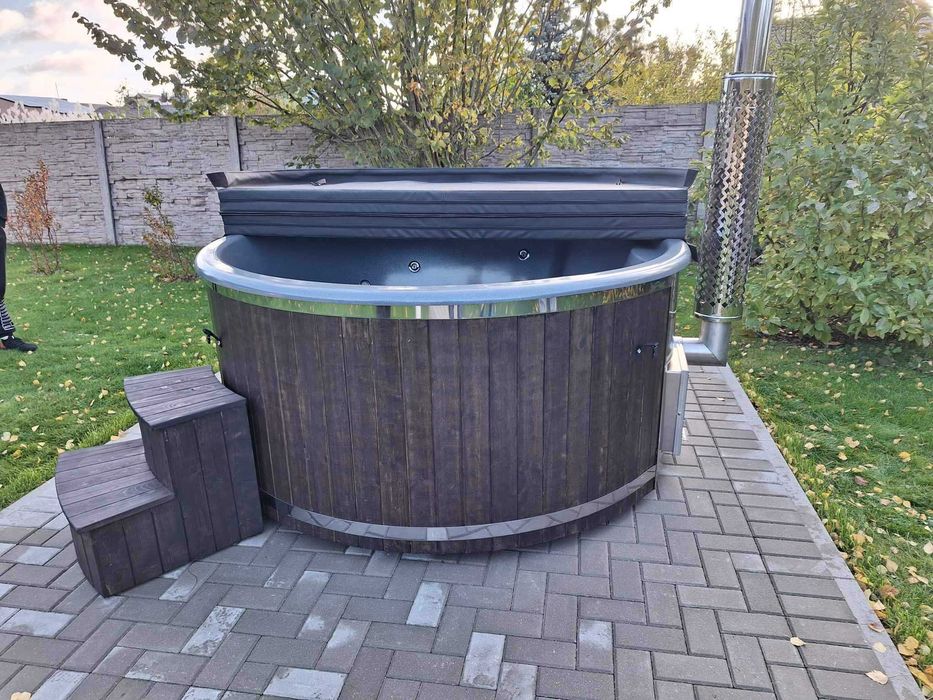 Balia ogrodowa | gorąca beczka | ruska bania - FULL ZESTAW