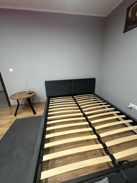 NOWE łóżko tapicerowane 160x200 | jasny szary - popiel |