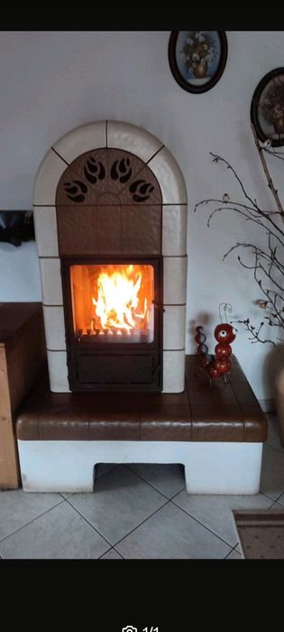 Wkład kominkowy  kaflowy piec wolnostojącego ustawny na każde miejsce