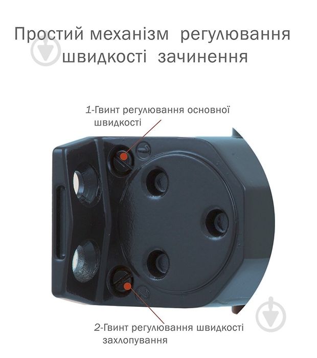 Доводчик дверний RYOBI D-1554 UNIV RAL 7016 80 кг