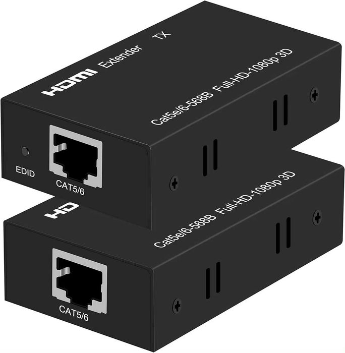 Extender HDMI LAN 60m 3D Full HD RJ45 LEPSZA WERSJA + IR Sterowanie