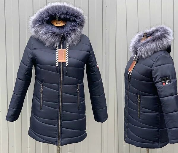 Женская модная зимняя женская куртка, курточка, пуховик. 40-56р