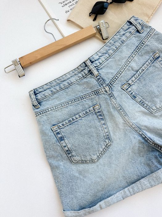 Шорти джинсові, розмір L,висока посадка